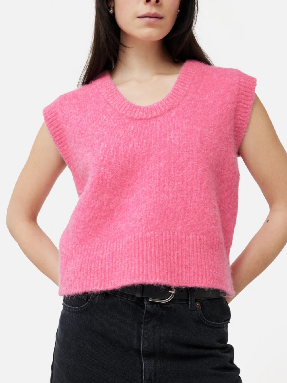 Jigsaw England Alpaca Blend Pullover Sweater Vest